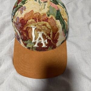 Lids Multicolor Floral Cap with Brown Brim